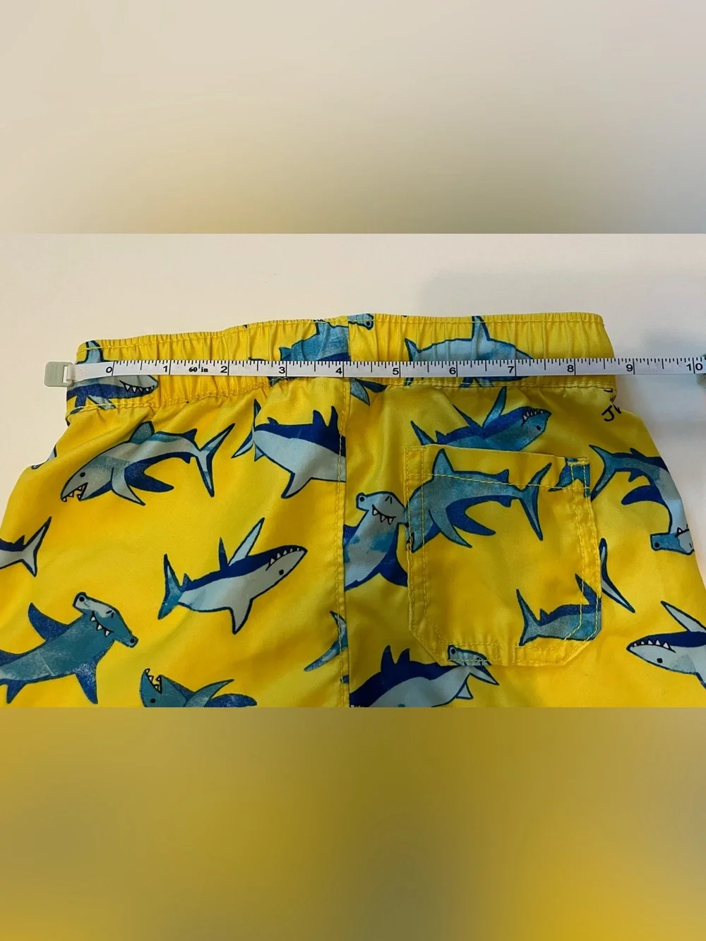 Old Navy Kids Yellow Shark Print Swim Shorts - 3T